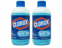 2 Pack Clorox Floor Cleaner iRobot Scooba Hard Floor 8oz Bottle, Surfactant