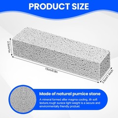 6 Pack Pumice Stone Toilet Bowl Cleaner, Scouring Stick for Toilet Cleaning, …
