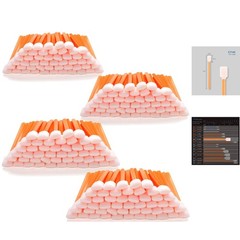 Large Orange Foam Swab Sticks, 5.25″ Length for Lab and Household Cleaning