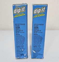 (2) Dip-It Food And Beverage Stain Remover – Soft Powder (NOT HARDENED) NEW