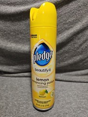 Pledge Enhancing Polish Spray – Lemon Scent for Furniture & Wood, 9.7oz