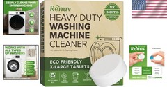 Heavy Duty Unscented Washing Machine Cleaner Tablets – 6 XL Tablets for 6