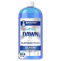 Dawn Dish Soap, Direct Foam Dishwashing Foam, Refill, Fresh Rapids Scent, 30.9 F