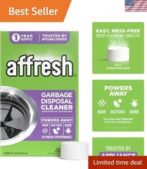 Citrus-Scented Garbage Disposal Cleaner – 12 Tablets for -Round Freshness