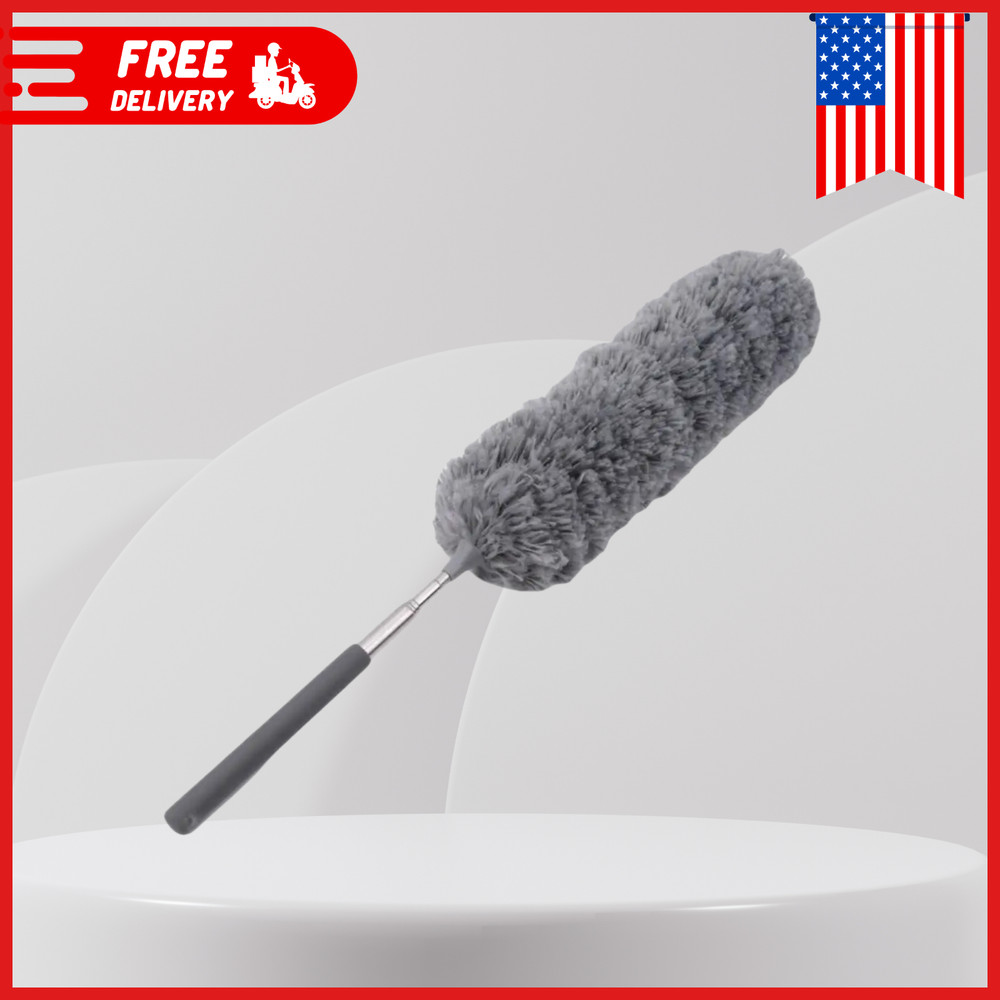 Microfiber Extendable Duster Soft Dusting Brush Washable Household Cleaning Tool