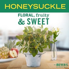 MRS. MEYER’S CLEAN DAY Liquid Dish Soap Refill Honeysuckle 48 fl. oz Biodegr…