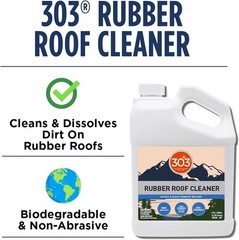 Rubber Roof Cleaner Safely Removes Build Up on The Roofs RVs Camper Pop-Ups New
