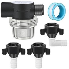 RV Water Pump Strainer Filter, 1/2″ Twist On Pipe Strainer, 1/2″ x 14 NPT x 1/2