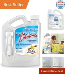 Weekly Shower Cleaner – 64 Oz No-Scrub Formula with Invigorating Vanilla Scent
