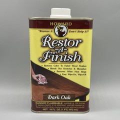 HOWARD Original Restor-A-Finish 1 Pt DARK OAK Wood Furniture Restorer RF7016