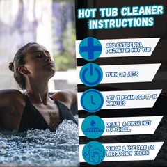 Hot Tub Cleaner & Purge Pack | Clear Pipes, Jets & Water | 4 Pack for 450 Gallon