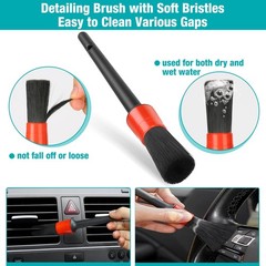 Car Interior Duster Detailing Cleaning Gel Brushes Kit Soft Dust Detail Crevice