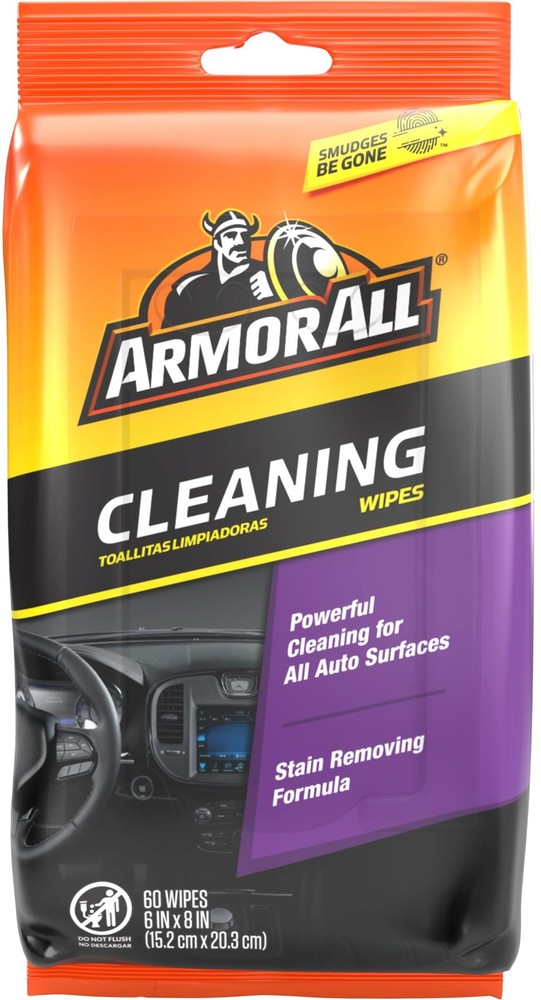 Armor All Car Interior Cleaner Wipes 60 Pack