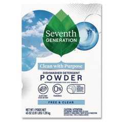 Seventh Generation Automatic Dishwasher Powder, Free and Clear, 45 oz, 12/Carton