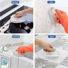 Scrub Brushes for Cleaning Bathtub Scrubber Heavy Duty Scrub Brush with Handle S
