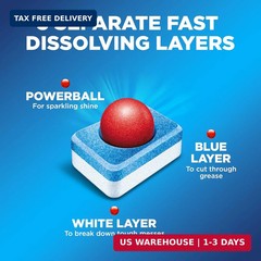 Finish Classic Dishwasher Pods, No Pre-Rinse Dishwasher Detergent Soap For Clean