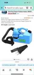 Electric ULV Fogger Sprayer Machine, Portable Ultra-Low Atomizer Foggers Sprayer
