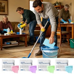 Hardwood Floor Cleaner Tablets 30-Piece Brightening Sheets Multi-Surfaces