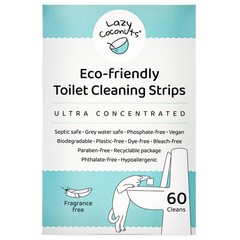 Toilet Bowl Cleaner Strips – 60 Cleans, Plastic-free, Dye-free, With Lemon Es…