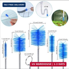 Flexible Long Drain Brush Set, Premium 3 Piece Kit with Double Ended and Stainle