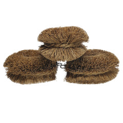 3 X Coconut Coir Fiber Brush 100% Natural Scrubbing brush kitchen & others