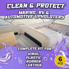 Salty Captain Sweet Seats Kit – Boat Upholstery Cleaner and Protectant Kit wi…