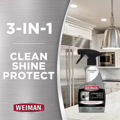 Weiman 22 Oz. Stainless Steel Cleaner and Polish Spray for Appliance Cleaning
