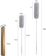 Gray Microfiber Duster – High Places Up to 100