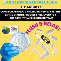 Septic Tank Treatment Capsules | 1 Year Supply – 12 Capsules | Eco-Friendly Nano
