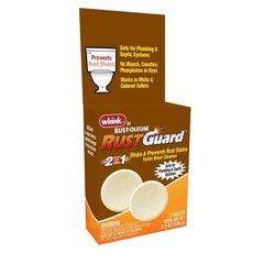2 Pack Rustguard Rust Remover Tablets – Toilet Bowl Cleaner for White & Colored