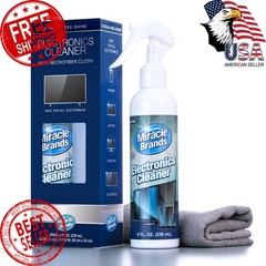 Miracle Brands Electronics Cleaner 8 Fl Oz Spray Microfiber