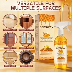 Beeswax Wood Polish Spray, 355ML Beeswaxs Floor Spray Furniture Polish and Cl…