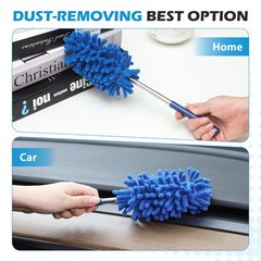 12 Pack Microfiber Dusters for Cleaning, High Duster with Extension Pole, Lon…