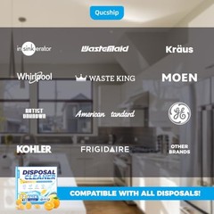 Garbage Disposal Cleaner Deodorizer Tablets 12 Count Citrus Scent Sink Freshener