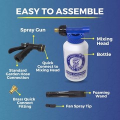 Coil Cleaner Foam Cannon Spray Pump Auto Mixing 2QT for AC Coils