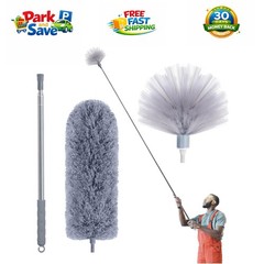 Extendable Cobweb Cleaning Kit with Microfiber Duster for Home & Ceiling Fans