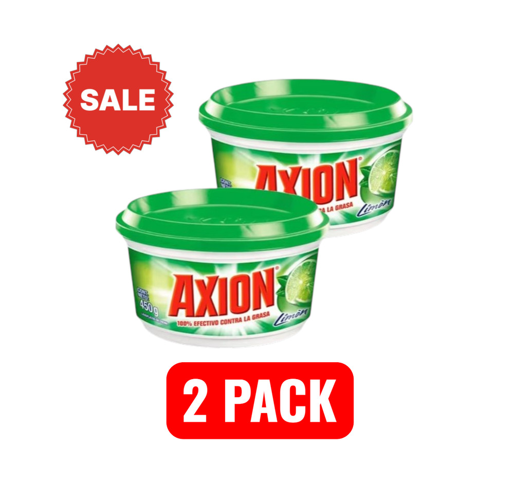 Axion Limon 100% Efectivo Arranca Grasa 450g PACK OF 2