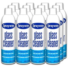12 Pack Glass Cleaner Foaming Spray 19oz.