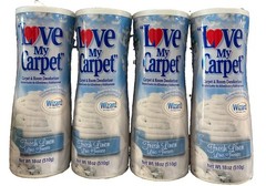 4 Love My Carpet 2-in-1 Carpet & Room Deodorizer – 4 Pack Fresh Linen 18oz ea DW
