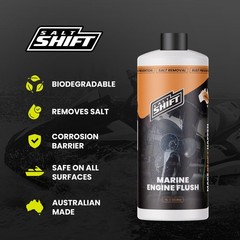 Salt Shift Marine Engine Flush – Remover 33.8 Fl Oz (Pack of 1), Orange