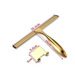 Shower Squeegee 10-14” INCH Stainless Steel Squeegee with Hook Bathroom Shower