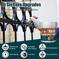 2 in 1 Rust Converter Primer 35oz Stops Rust Heat Resistant Coating Paint