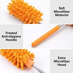 Extendable Microfiber Duster for Home Office Ceiling Fan Window Furniture