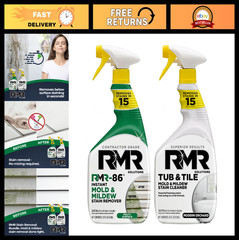 Mold & Mildew Stain Remover Spray Kit – No-Scrub Tub & Tile Cleaner, 2x32oz