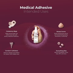 4oz Medical Adhesive Remover Spray Silicone Skin Safe Wig Tape Ostomy Remover12