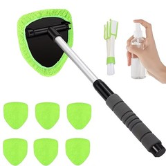 9 PCS Windshield Cleaning Tool Kit Car Window Glass Wiper Cleaner Brush Pad