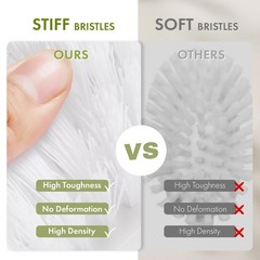 Scrub Brush Comfort Grip Shower Scrubber Stiff Bristles Handle Cleaner Tub