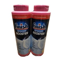 Finish Hard Water Booster Powder 14 Ounces Hard Water Lemon Sparkle Lot of 2