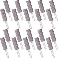 20 Pc Pumice Stone Cleaner with Long Handle for Toilets, Tubs, Grills
