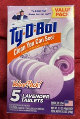5 Automatic Lavender Bathroom Bowl Tank Tablets Safe 4 Sepic Ty-D-Bol